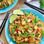 Vegan pad thai is deliciously sweet, sour, savory, spicy and refreshing at the same time. Fried tofu and peanuts add extra protein and crunch. Make your own pad thai sauce to be sure it's totally vegan friendly.