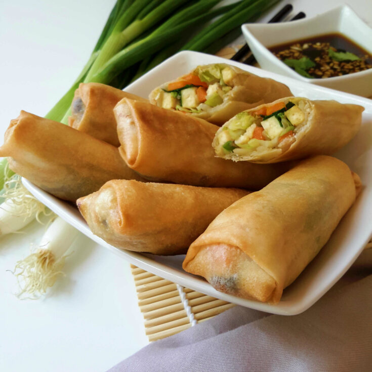 Vegetable Spring Rolls: A vegan version of these tasty treats