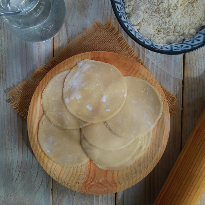 Láminas de Pasta para Wonton o Empanadillas Chinas Cilantro and
