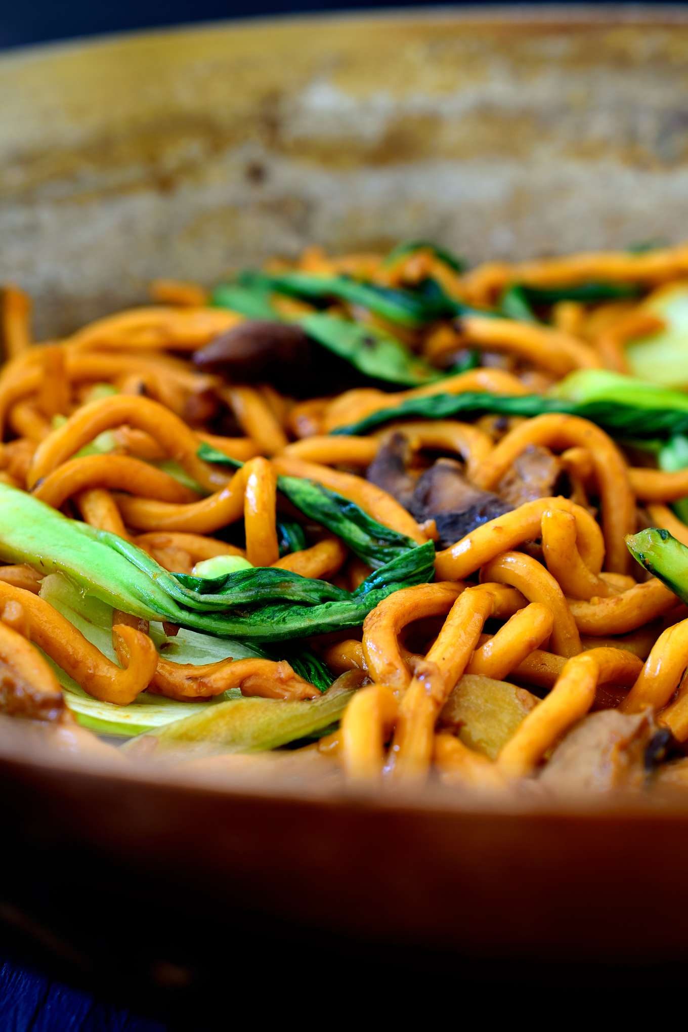 This vegetarian udon noodle recipe with bok choy and shiitake mushrooms is a delicious and filling easy udon noodle recipe that’s ready in just 15 minutes and great for a weeknight dinner. Soft and slurpy udon noodles with crisp, fresh bok choy and meaty shiitake mushrooms dressed simply with soy sauce will satisfy every craving! 