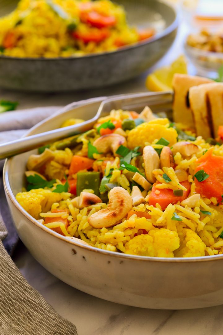 Vegetable Rice Pilaf Cilantro and Citronella