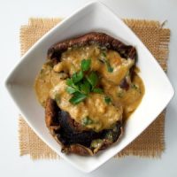 Portobellos in Pepitoria