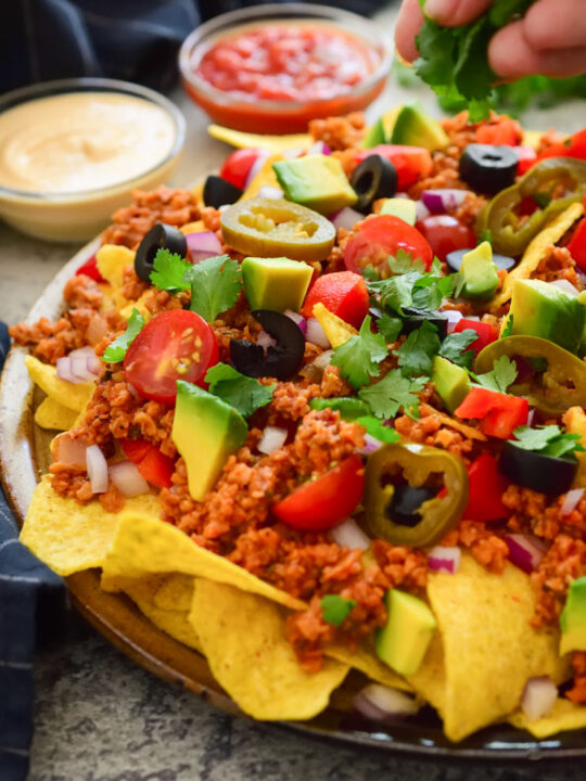Vegan Nachos - Cilantro and Citronella