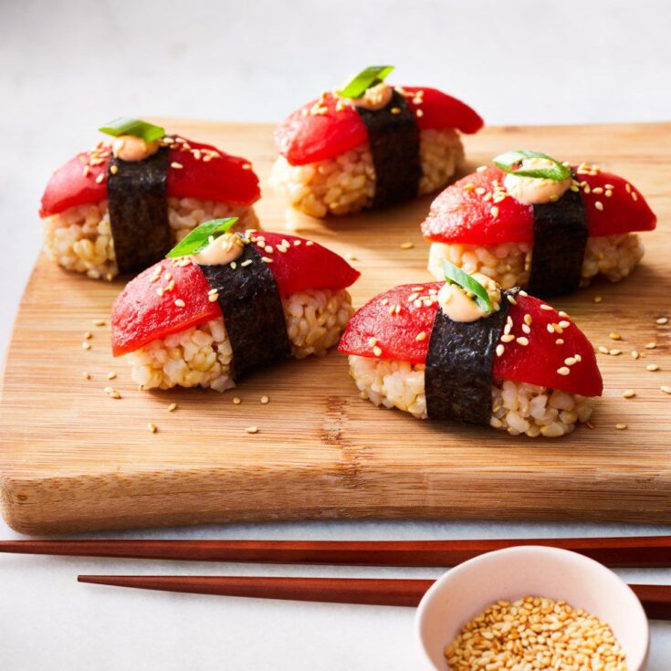 Image for Vegan Sushi with Tomato "Tuna"