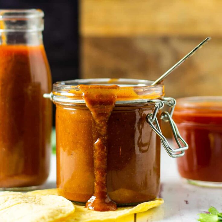 Image for Vegan Enchilada Sauce Recipe (Quick & Easy)